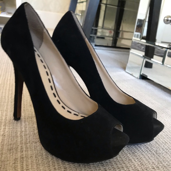 Enzo Angiolini Platform Suede Heels - Picture 1 of 6